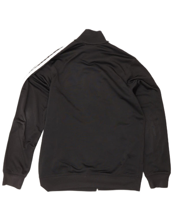 Adidas Herren Trainingsanzug Top Jacke UK 38/40 Medium Schwarz Polyester