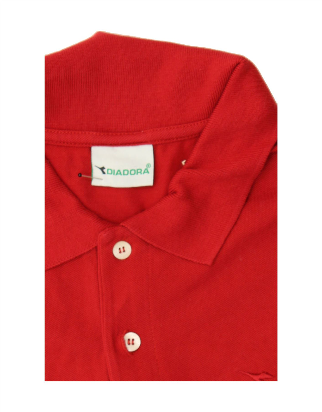 DIADORA Mens Polo Shirt 2XL Red Cotton Vintage Diadora and Second-Hand Diadora from Messina Hembry 