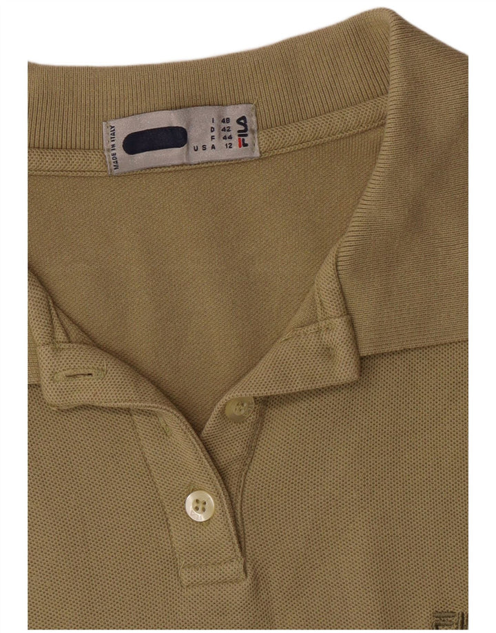 FILA Damen Ärmelloses Poloshirt IT 48 XL Khaki