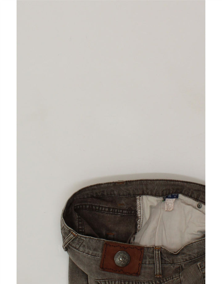 TRUSSARDI Mens Straight Jeans W33 L33 Grey Cotton Vintage Trussardi and Second-Hand Trussardi from Messina Hembry 