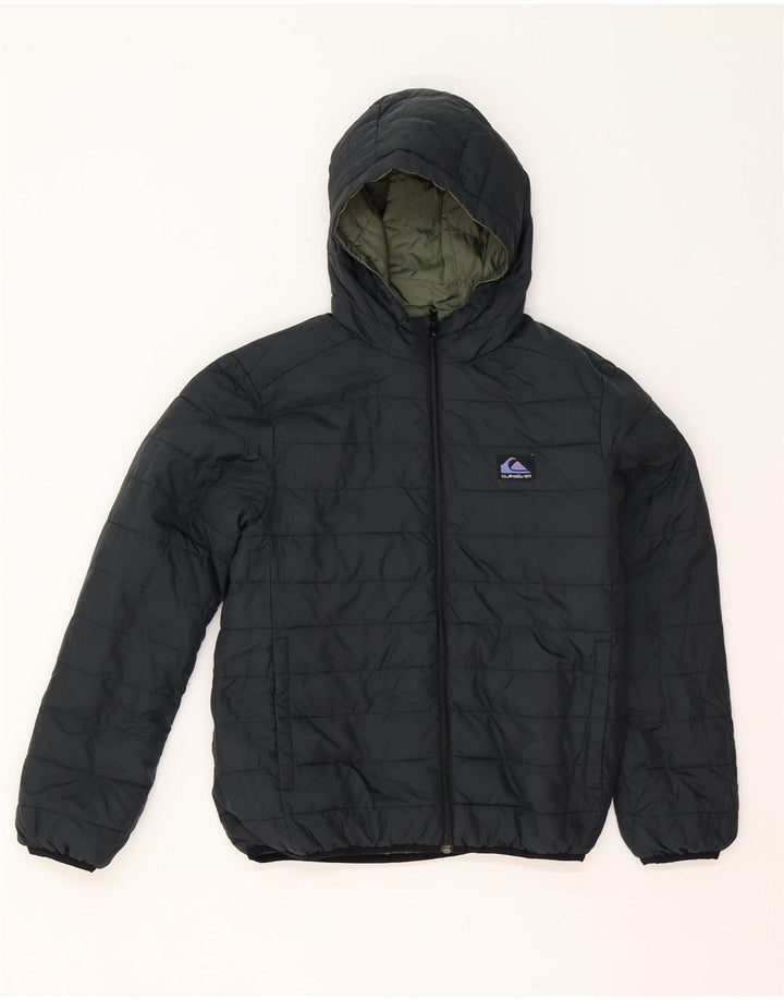 Quiksilver Wendbare wattierte Jacke mit Kapuze für Jungen, 11–12 Jahre, Mittelkhaki