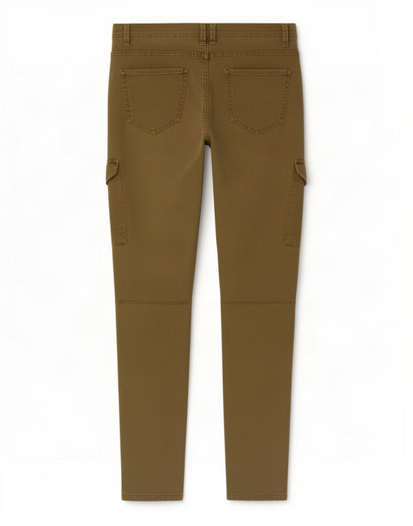 Zara Damen Slim Cargohose EU 38 Small W30 L26 Khaki