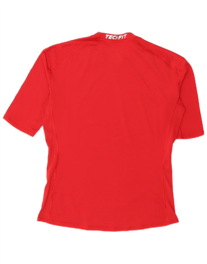 ADIDAS Herren Climalite T-Shirt Top XL Rot Polyester
