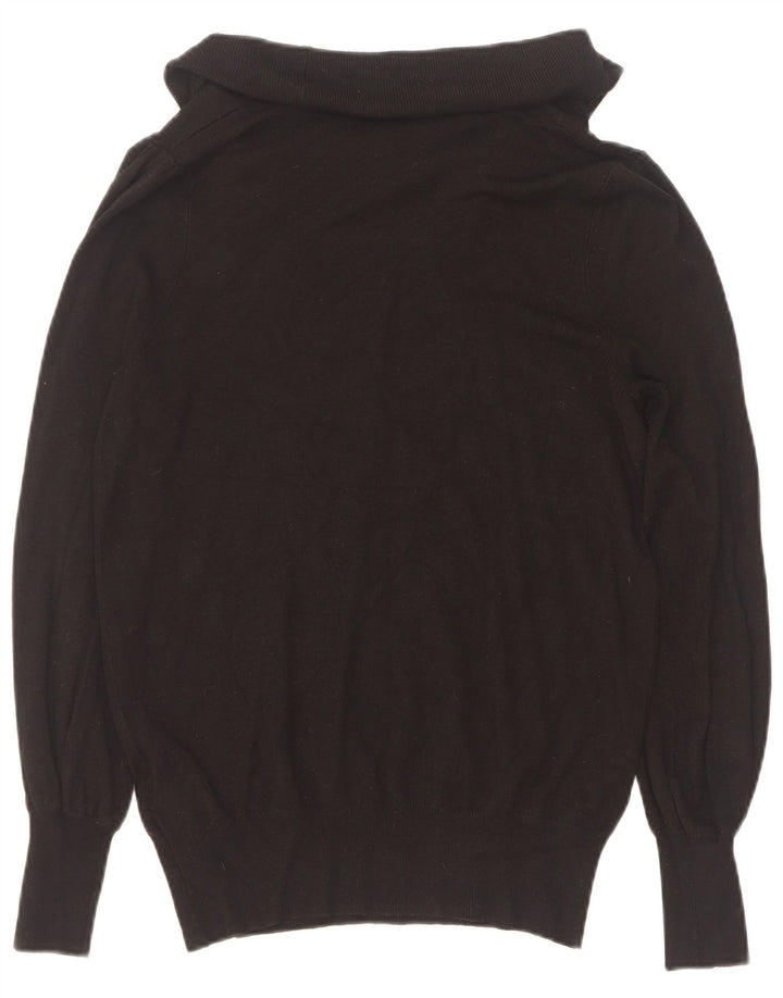 Marks & Spencer Rollkragenpullover für Damen, UK 12, mittlere schwarze Viskose