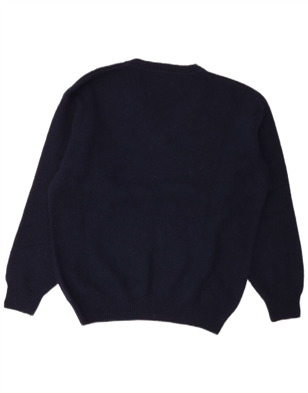 Sergio Tacchini Herren-Pullover mit V-Ausschnitt, XL, marineblaue Wolle