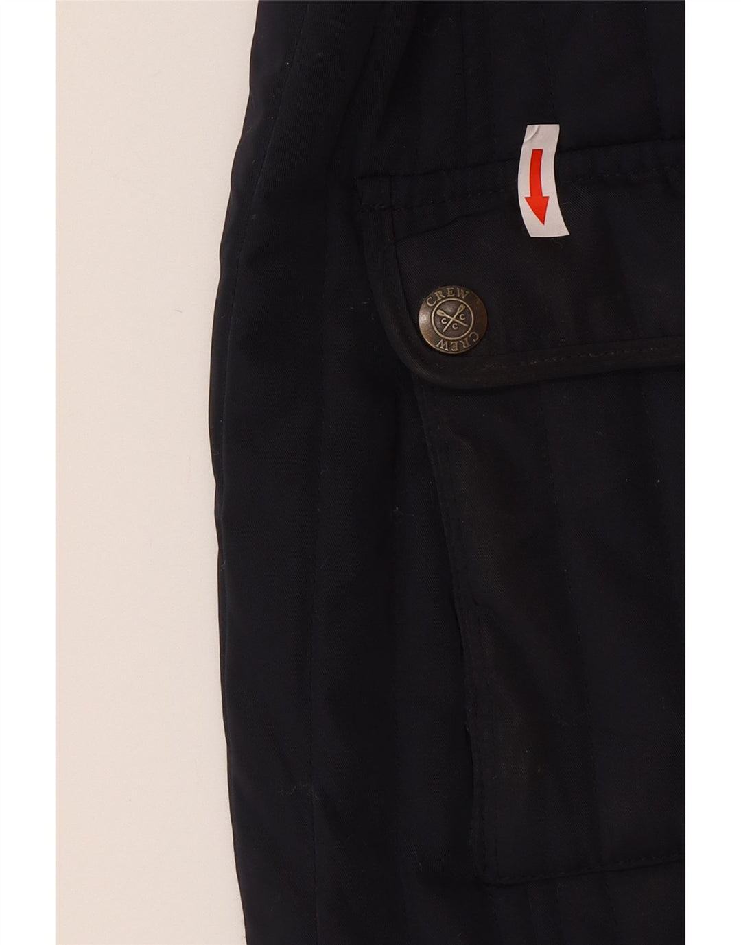 Crew Clothing Damen Wattierte Jacke UK 10 Small Marineblau Polyester