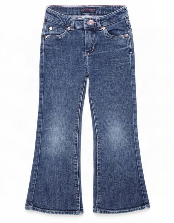 Levi's Schlagjeans für Mädchen, 3–4 Jahre, W20, L15, blaue Baumwolle