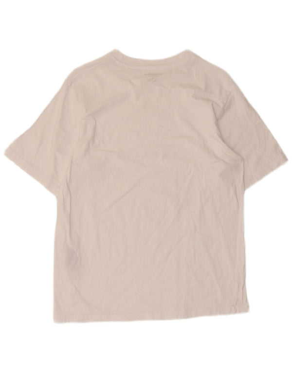 Jack & Jones Mens Graphic T-Shirt Top XS White Cotton