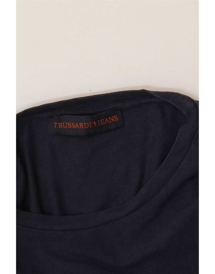 Trussardi Jeans Herren T-Shirt Top Small Marineblau