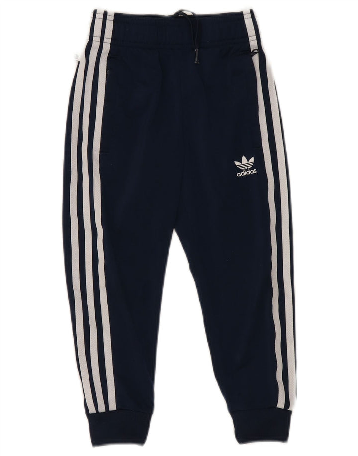 ADIDAS Jungen-Trainingsanzug, Hose, Jogger, 4–5 Jahre, Marineblau, Polyester