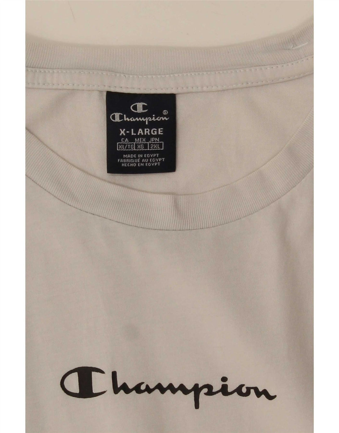 Champion Herren-T-Shirt mit Grafik, XL, Weiß, Farbblock