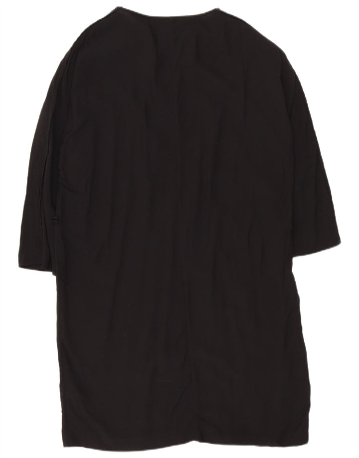 Zara Damen-Etuikleid mit 3/4-Ärmeln, UK-Gr. 14, mittlere schwarze Viskose