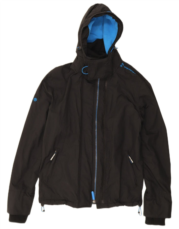 Superdry Herren The Windcheater Graphic Windjacke UK 36 Small Schwarz