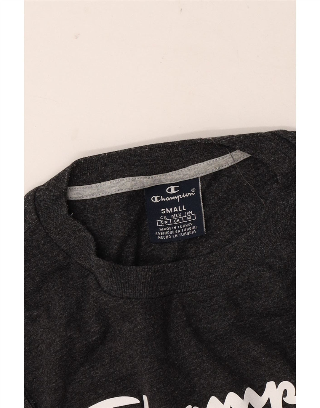 CHAMPION Herren-T-Shirt mit lockerer Passform, Grafik, Größe S, Grau