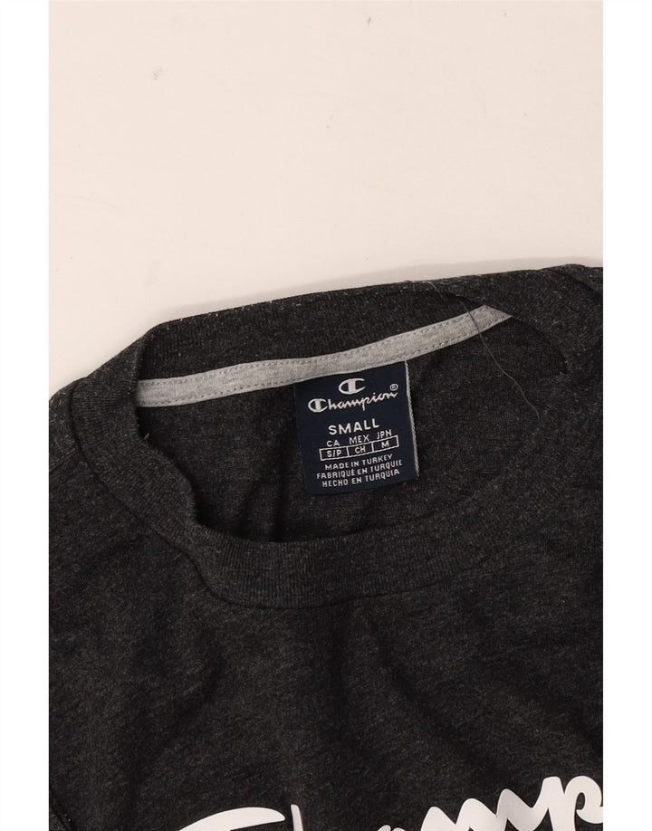 CHAMPION Herren-T-Shirt mit lockerer Passform, Grafik, Größe S, Grau