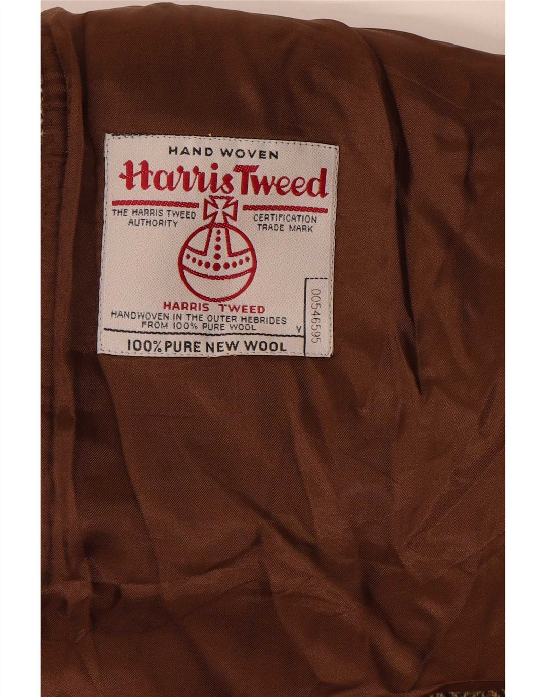 Harris Tweed Herren Blazer Jacke UK 44 2XL Brown Herringbone Classic