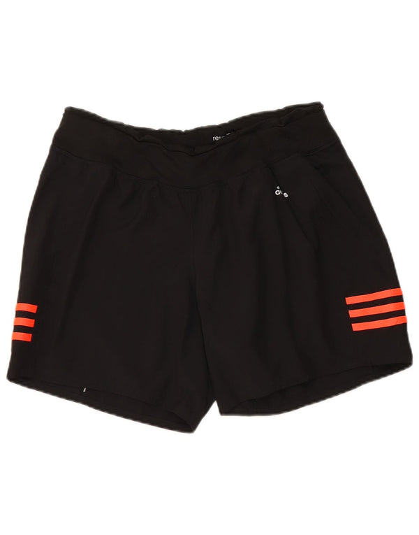 Adidas Damen Climalite Sport Shorts UK 8/10 Small Schwarz Polyester