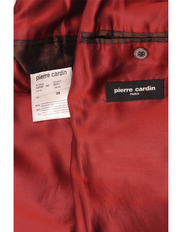 Pierre Cardin Herren-Blazer mit 2 Knöpfen, Gr. 40, groß, braun kariert