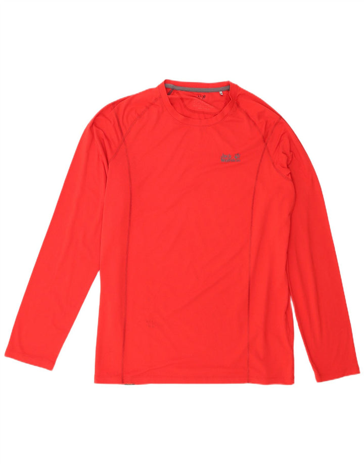 Jack Wolfskin Herren Top Langarm UK 44/46 XL Rot Polyester