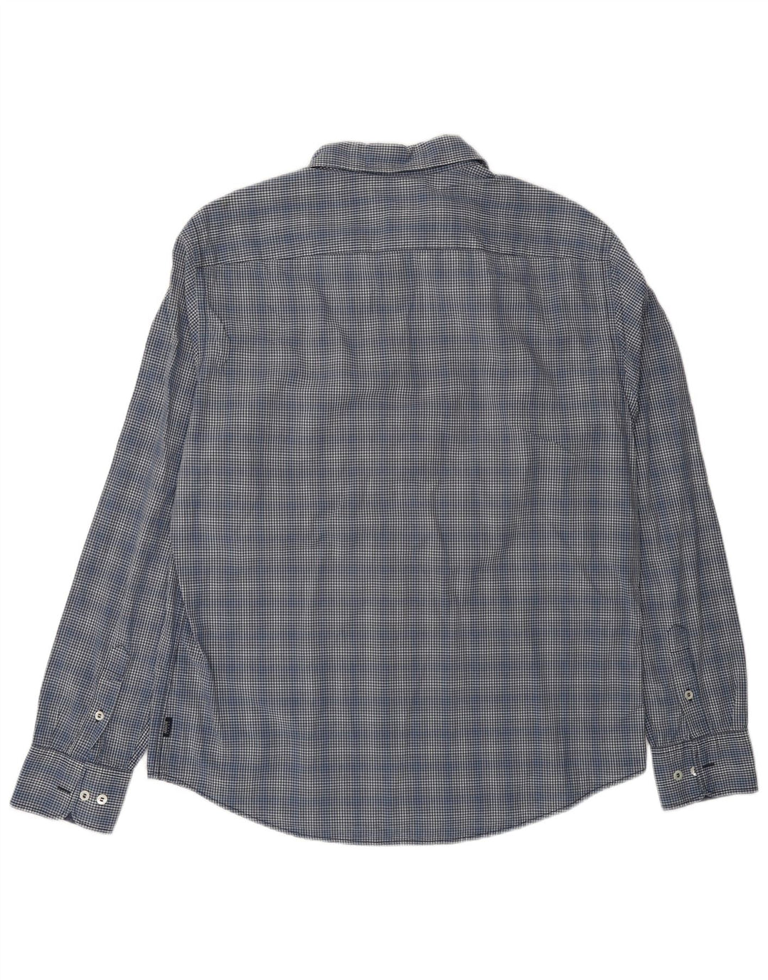 Armani Jeans Herrenhemd XL Marineblau Gingham