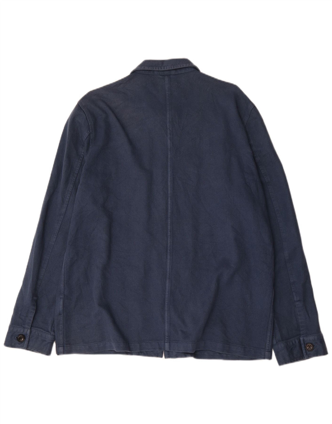 Nudie Jeans Herren-Utility-Jacke, UK 40, große blaue Baumwolle