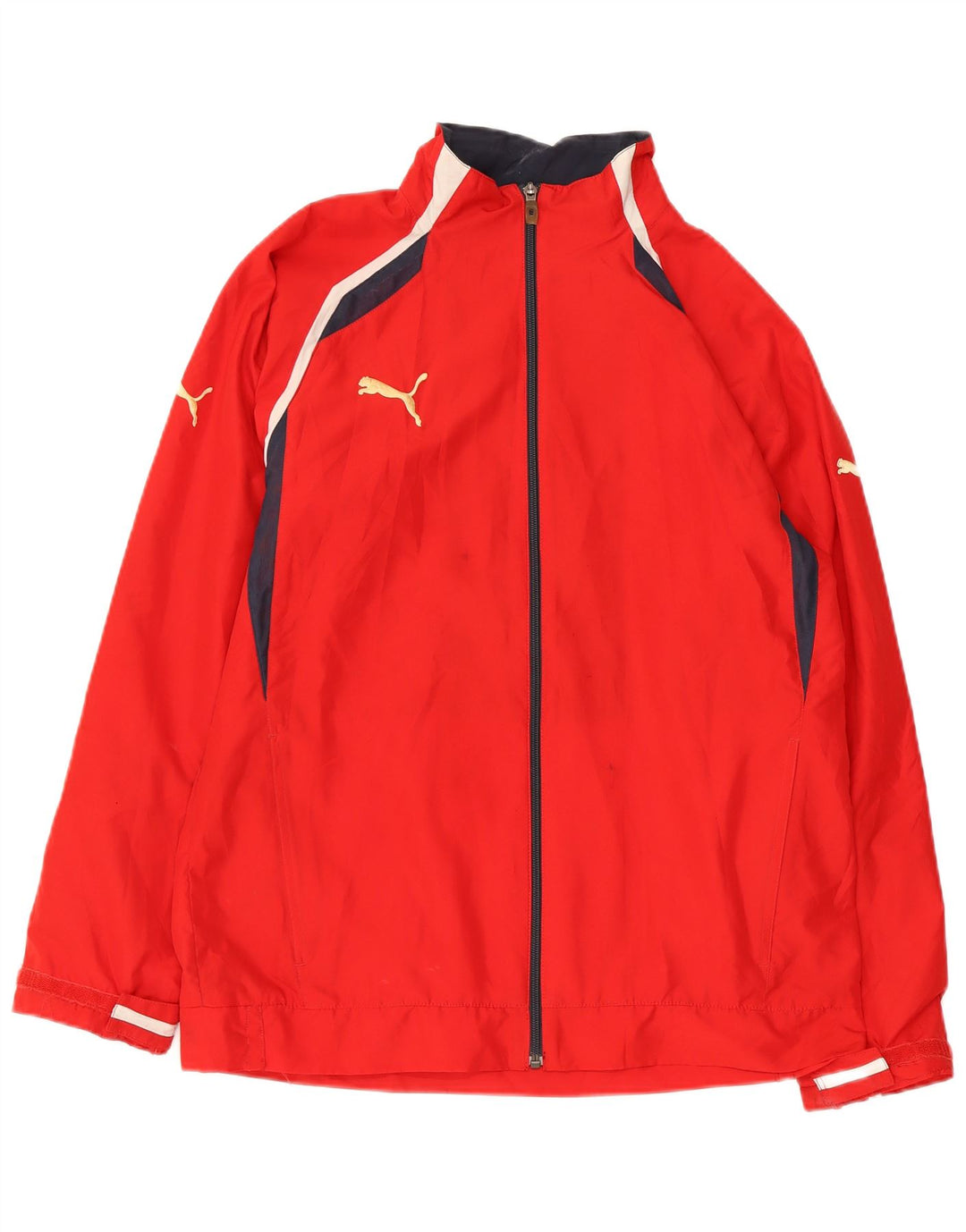 PUMA Herren-Trainingsanzug-Oberteil, Jacke, klein, rot, Farbblock-Polyester