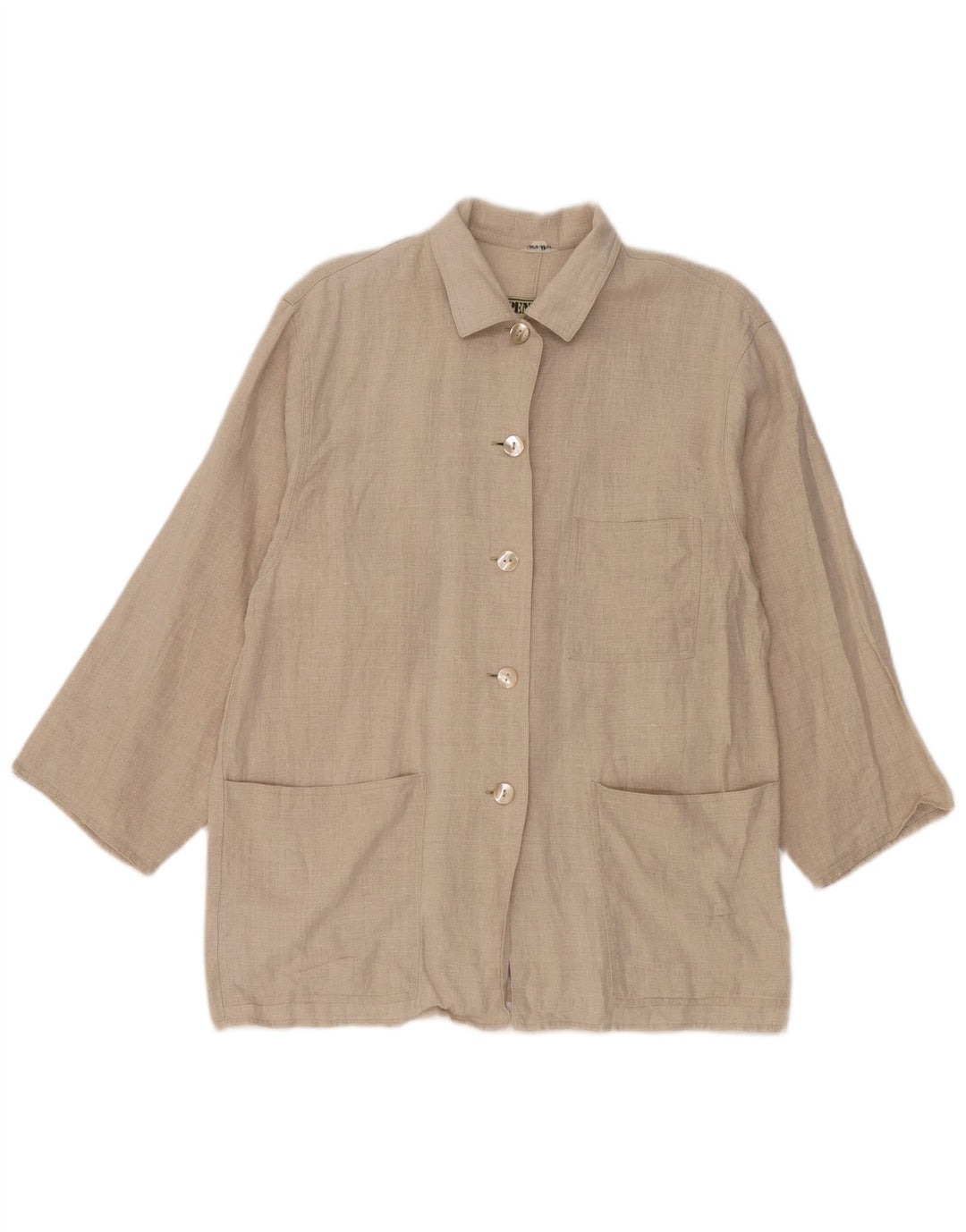 Übergroße Utility-Jacke für Damen von Penny Black, IT 44, mittelbeigeiges Leinen