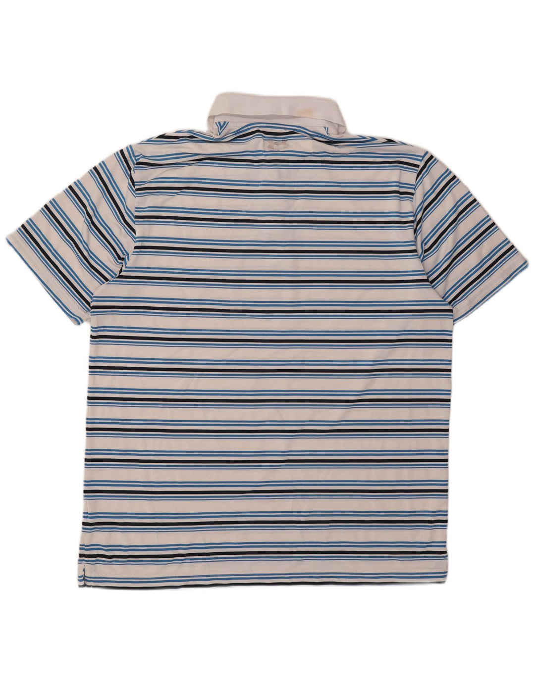 Under Armour Herren Poloshirt XL weiß gestreift aus Polyester