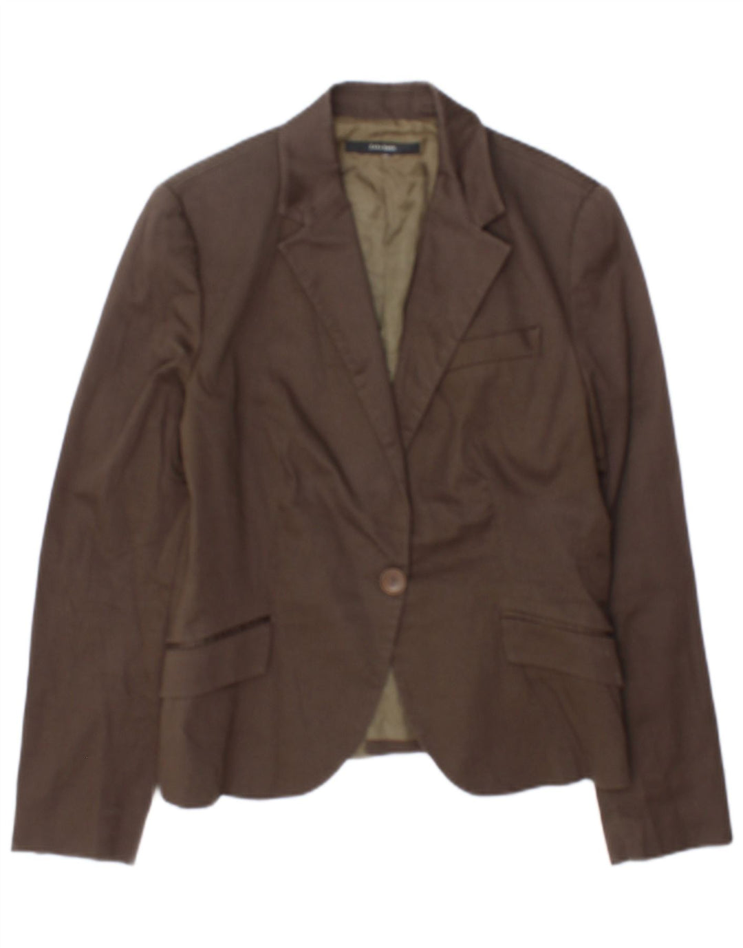 Zara Damen-Blazer mit 1 Knopf, Gr. 8, Braun