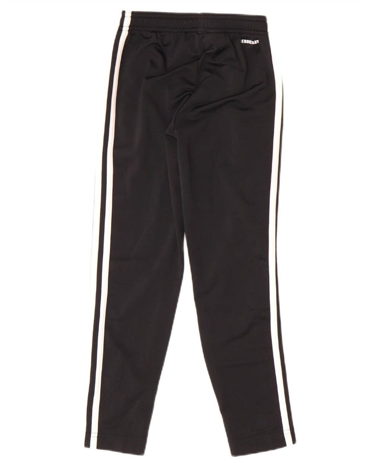 ADIDAS Boys Aeroready Tracksuit Trousers 7-8 Years  Black Polyester