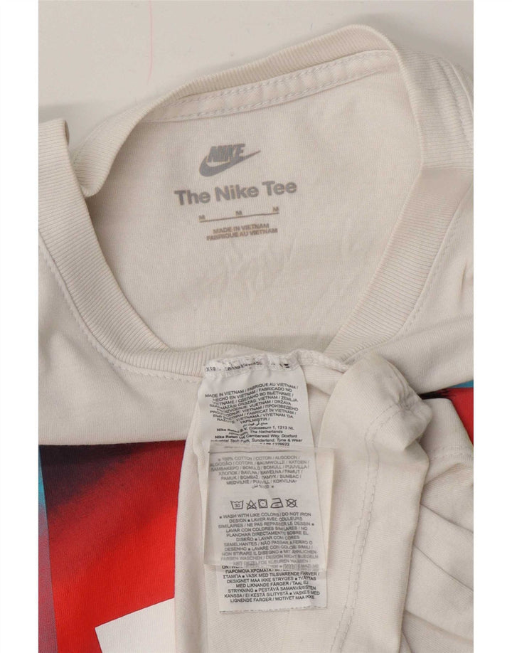 Nike Herren-T-Shirt mit Grafik, mittelweiße Baumwolle