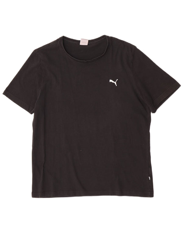 Puma Herren T-Shirt Top XL Schwarz Baumwolle