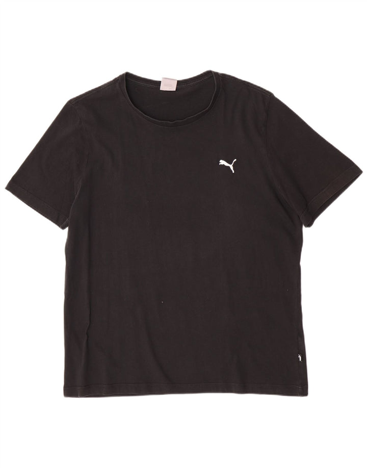 Puma Herren T-Shirt Top XL Schwarz Baumwolle