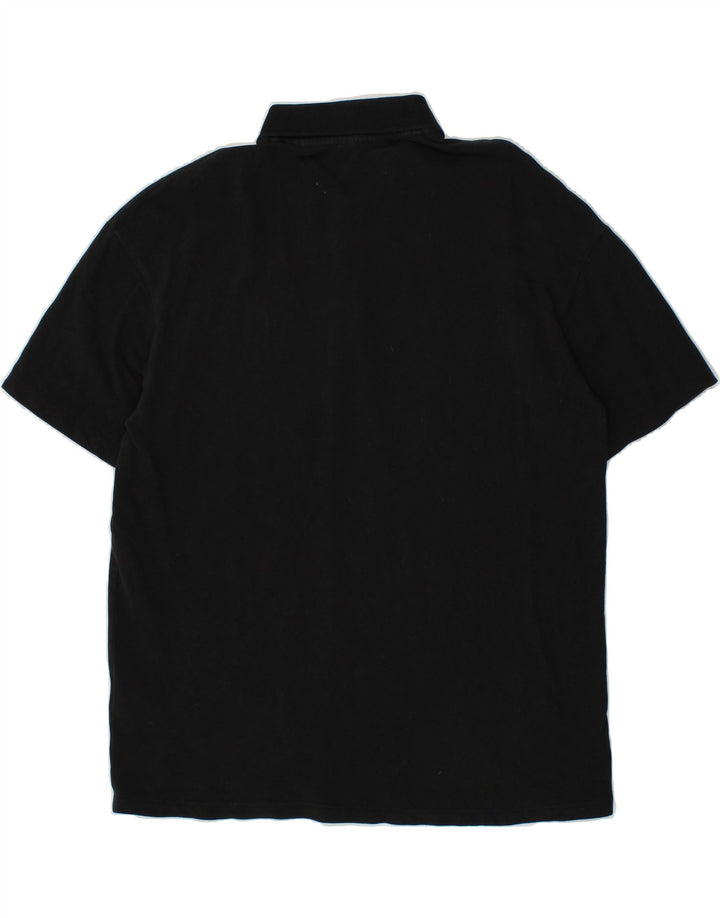 JACK & JONES Mens Polo Shirt XL Black Cotton Vintage Jack & Jones and Second-Hand Jack & Jones from Messina Hembry 