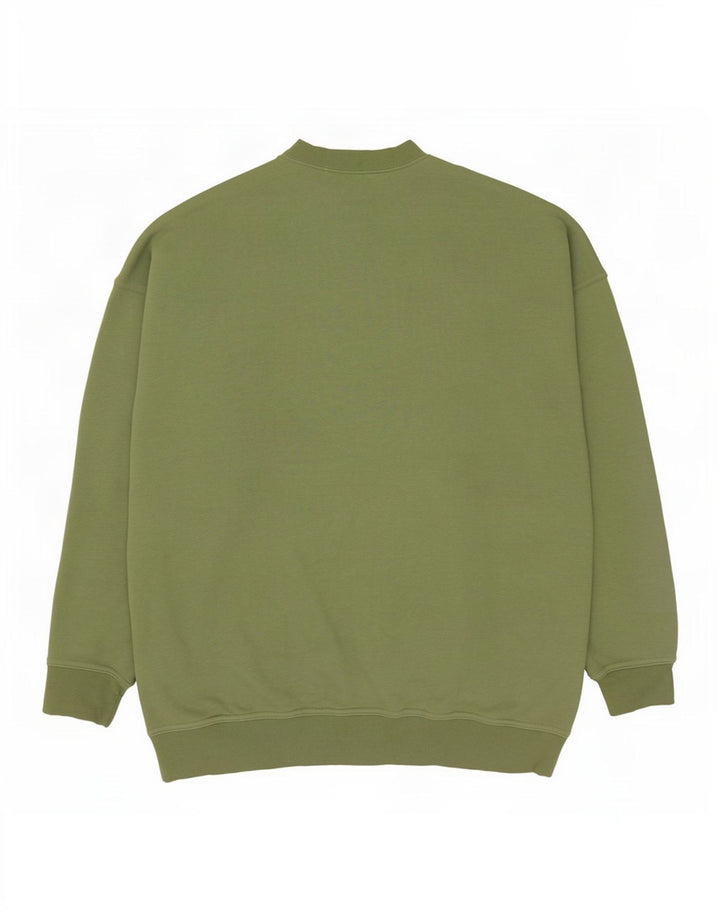 Nike Herren-Sweatshirt mit lockerer Passform, Größe S, grüne Baumwolle
