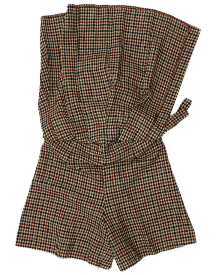 ZARA Mädchen-Skort, 9–10 Jahre, mehrfarbiges Hahnentritt-Polyester