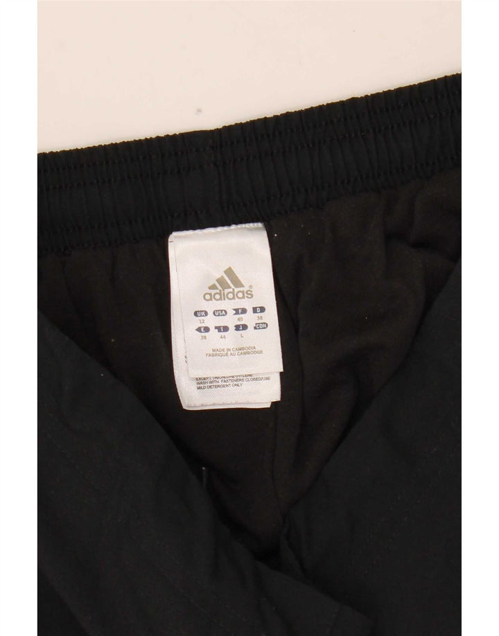 Adidas Damen Trainingshose Jogger UK 12 Medium Schwarz Polyester