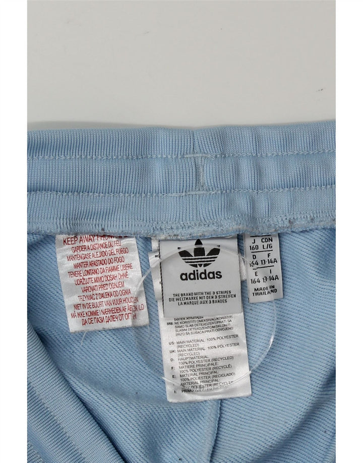 ADIDAS Boys Graphic Sport Shorts 13-14 Years  Blue Polyester Vintage Adidas and Second-Hand Adidas from Messina Hembry 