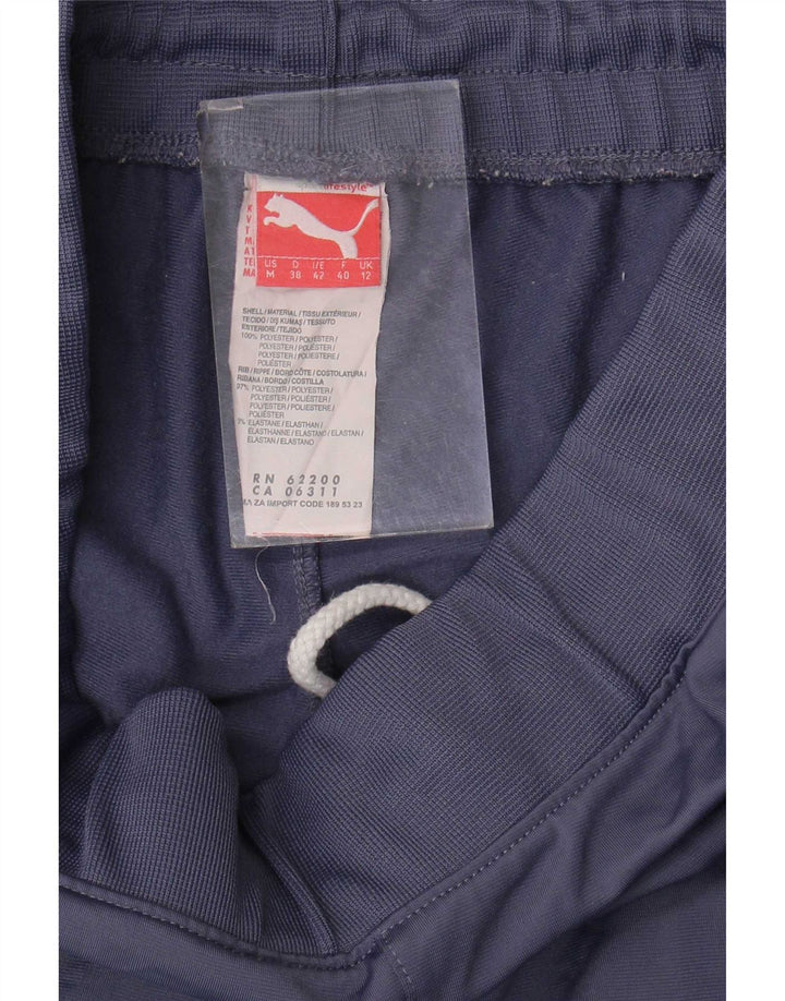 Puma Damen Trainingshose Jogger UK 12 Mittelblaues Polyester