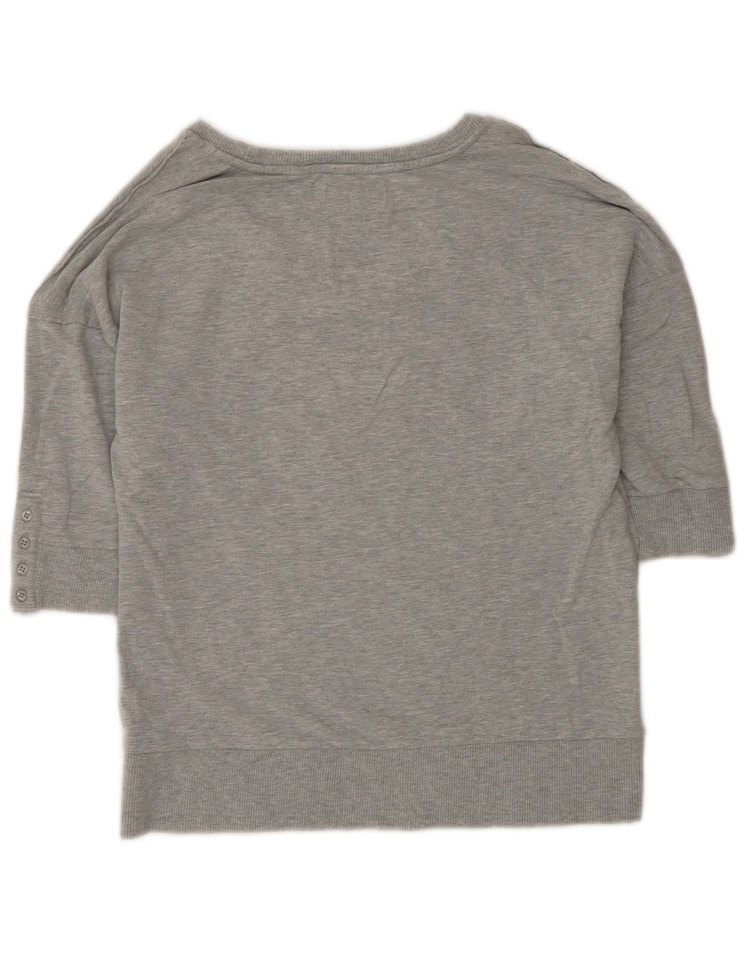 Ted Baker Damen Grafik-Sweatshirt mit kurzen Ärmeln, Größe 3, Mittelgrau