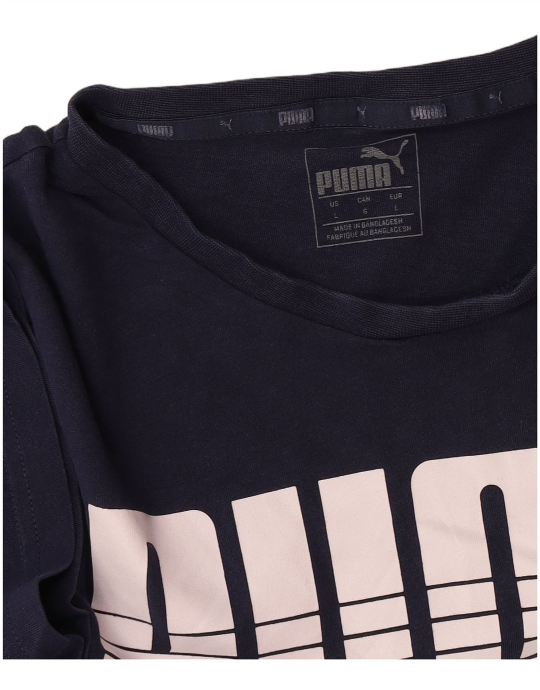 Puma Herren Grafik T-Shirt Top Large Marineblau
