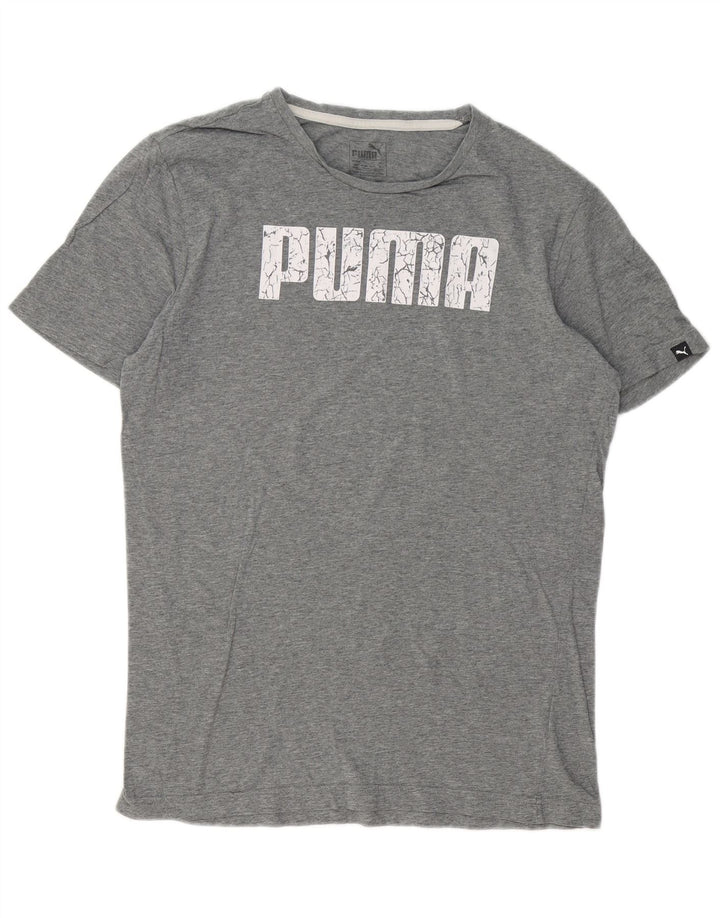PUMA Herren Graphic T-Shirt Top Mittelgrau