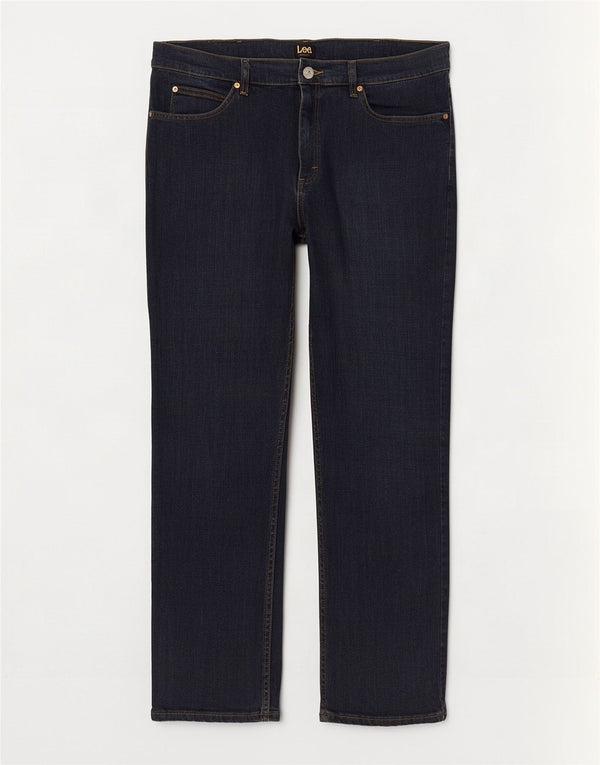 Lee Mens Legendary Regular Fit Straight Jeans W38 L32 Navy Blue Cotton