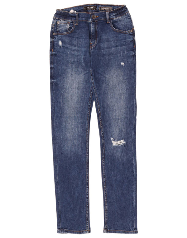Guess Distressed Skinny Jeans für Mädchen, 11–12 Jahre, W24 L28, Blau