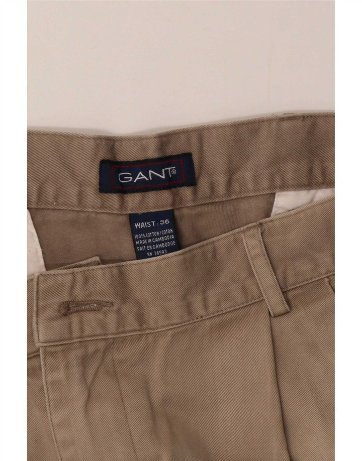 Gant Herren Chino-Shorts mit Pegged, Größe L, W36, Beige