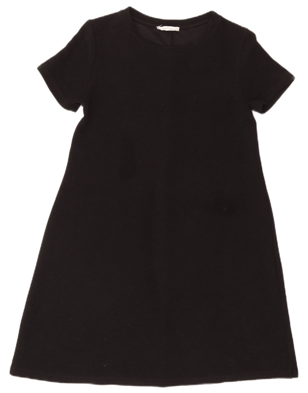 ZARA Damen A-Linien-Kleid UK 12 Medium Schwarz