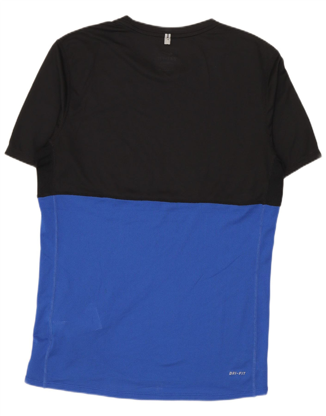 NIKE Herren Dri Fit T-Shirt Top Small Schwarz Colourblock Polyester