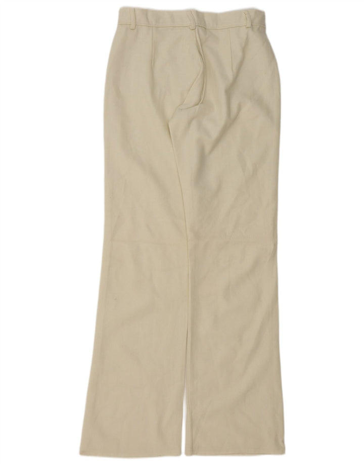 Vintage Damen Bootcut Freizeithose W30 L34 Off White