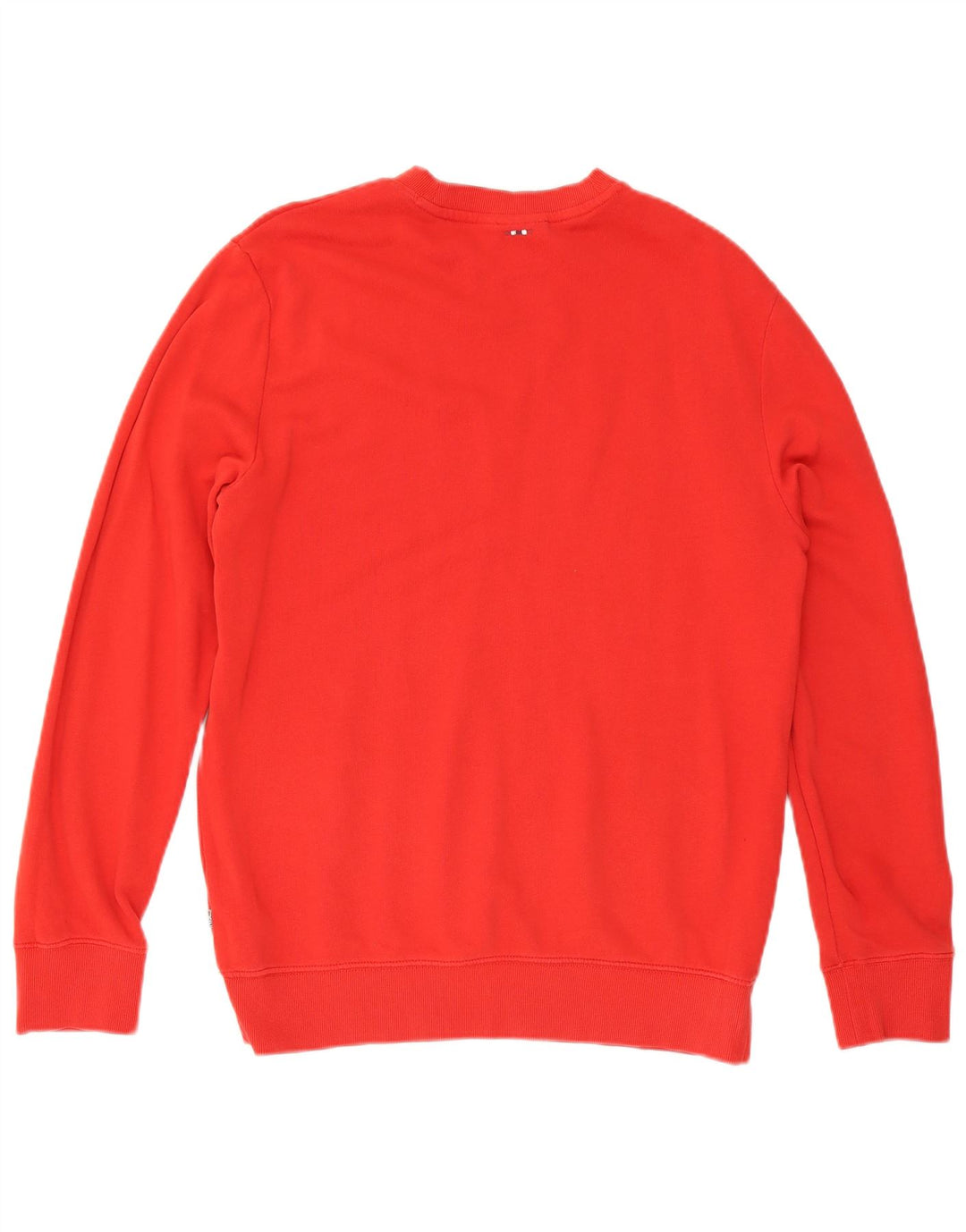 Napapijri Herren-Sweatshirt mit Grafik, mittelrote Baumwolle