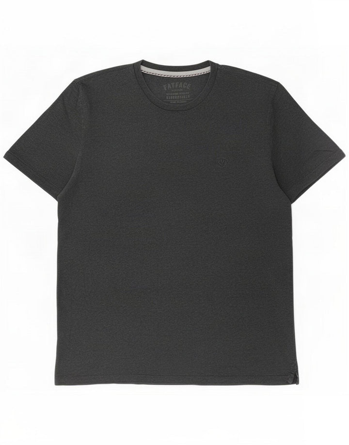 Fat Face Herren T-Shirt Top Large Grau Baumwolle